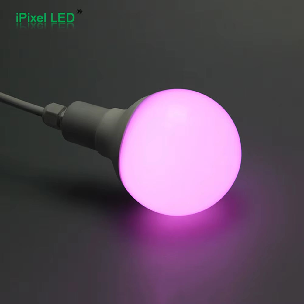 DC24V New Patent 80MM/95MM/120MM DMX RGB LED Bulb Pixel Light for Garden Decoration