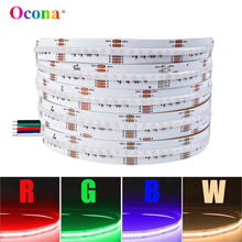 NovaBright COB RGBW LED Strip Lights 840Led/M 24V 12Mm High CRI Ra90 Flexible RGB+3000K Warm White LED Ribbon Tape Light TV Backlight