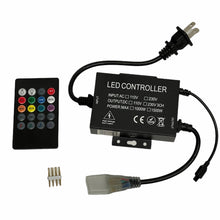 BT-120V Rope Light Remote Control AC 110-240V 1500W Wireless Music IR Remote Control RGB Controller with 24Key Remote for High Voltage 5050 2835 LED Strip Light