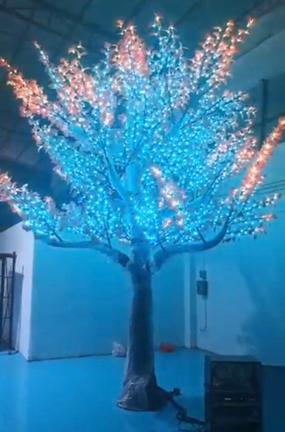 Sound Sensitive DMX Smart Maple Leaf LED Trees 5045 5M 16FT Tall