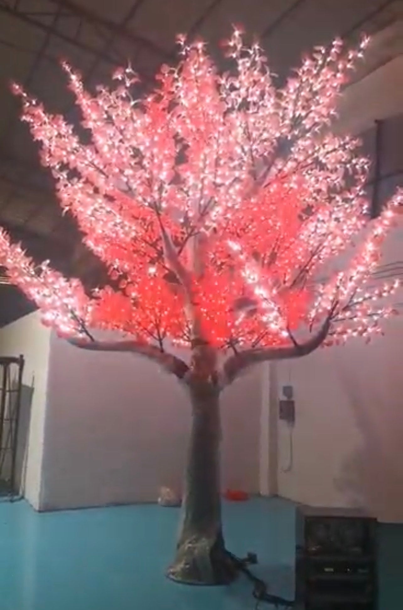 Sound Sensitive DMX Smart Maple Leaf LED Trees 5045 5M 16FT Tall