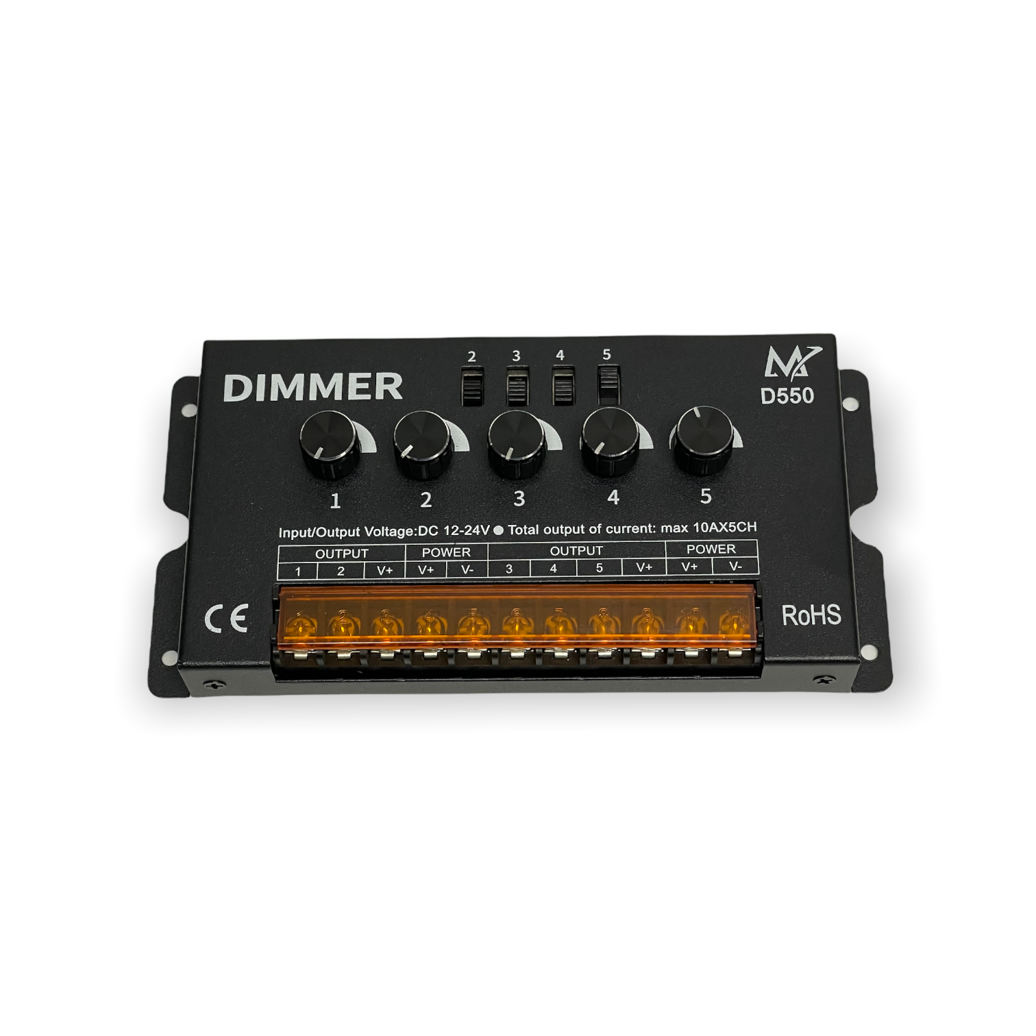 12V-24V DC 8A Adjustable Manual Knob Dimmer Switches For Single LED Strip